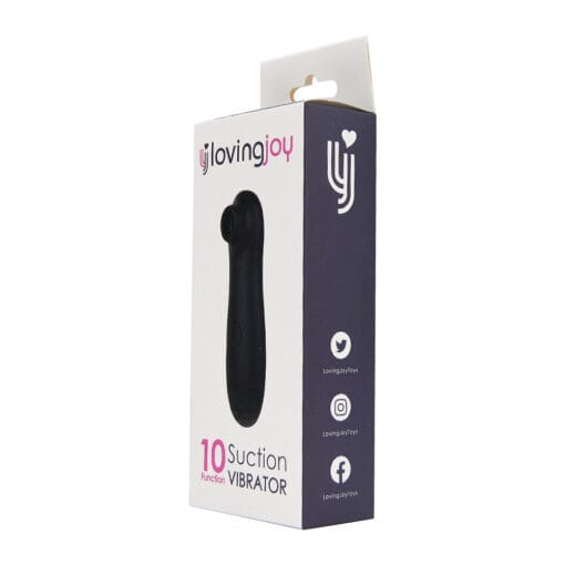 Loving Joy 10 Function Clitoral Suction Vibrator Black - Image 6