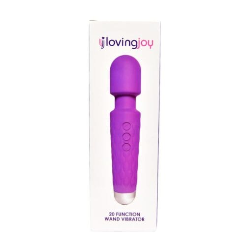 Loving Joy 20 Function Wand Vibrator Purple - Image 5