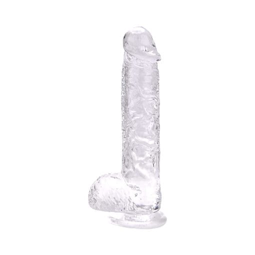 Loving Joy 9 Inch Dildo with Balls Clear - Image 5