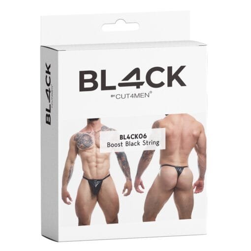 C4M Boost Black Leatherette G-String Extra Large - Image 5