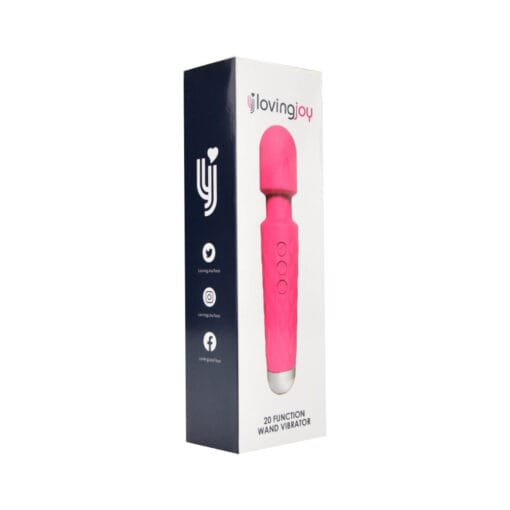 Loving Joy 20 Function Wand Vibrator Pink - Image 7