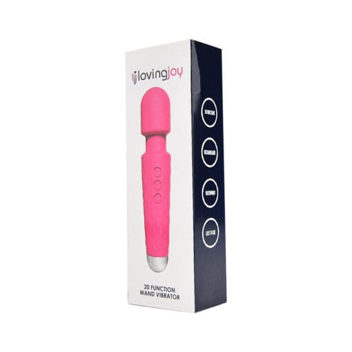 Loving Joy 20 Function Wand Vibrator Pink - Image 8