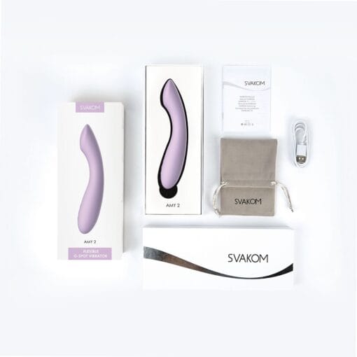 Svakom Amy 2 G-Spot and Clitoral Vibrator Lilac - Image 9