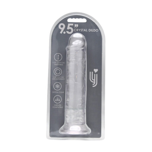 Loving Joy 9.5 Inch Suction Cup Dildo Clear - Image 6