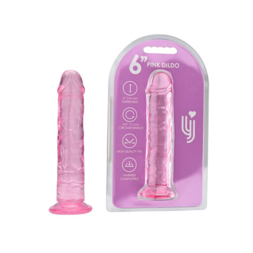 Loving Joy 6 Inch Suction Cup Dildo Pink