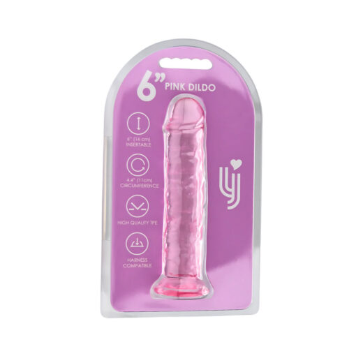 Loving Joy 6 Inch Suction Cup Dildo Pink - Image 6