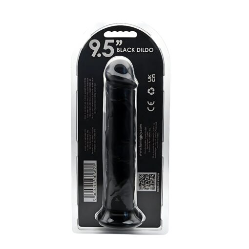 Loving Joy 9.5 Inch Suction Cup Dildo Black - Image 6