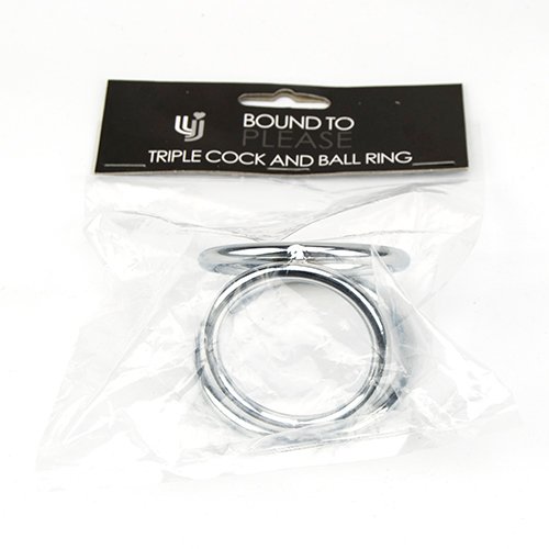Bound to Please Triple Cock and Ball Ring, additional product view