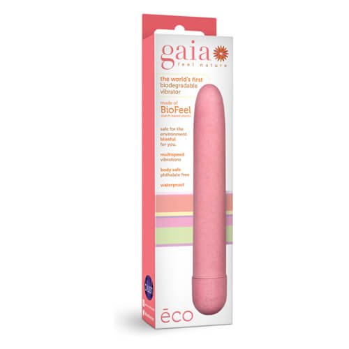 Blush Novelties Gaia Biodegradable Eco Vibrator Pink, additional product view