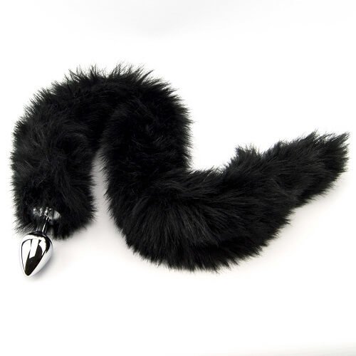 Furry Fantasy Black Panther Tail Butt Plug, additional product view
