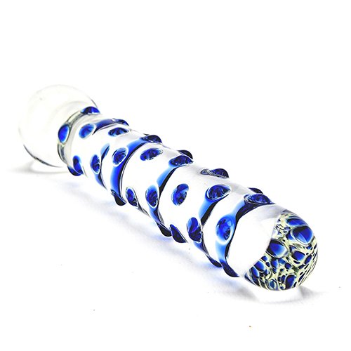 Spectrum Nubby Textured Glass Dildo - Image 2