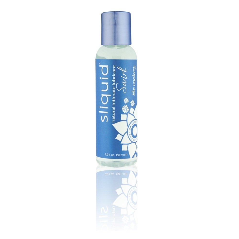 Sliquid Naturals Swirl Flavoured Lubricants-Blue Raspberry 59ml - Image 2