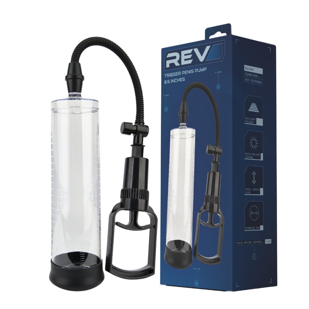 Rev-Pump Trigger Penis Pump 8.5 Inches - Image 3