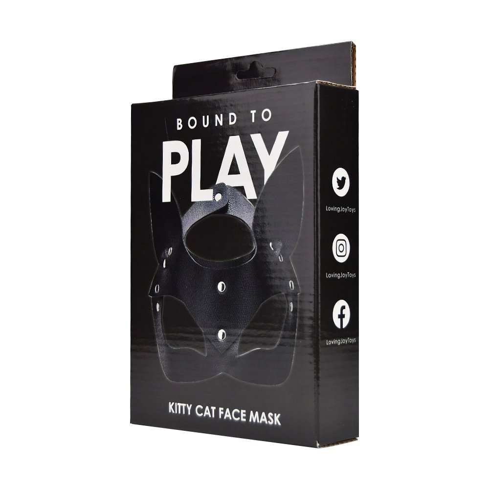 Bound to Play Kitty Cat Face Mask Black - Image 4