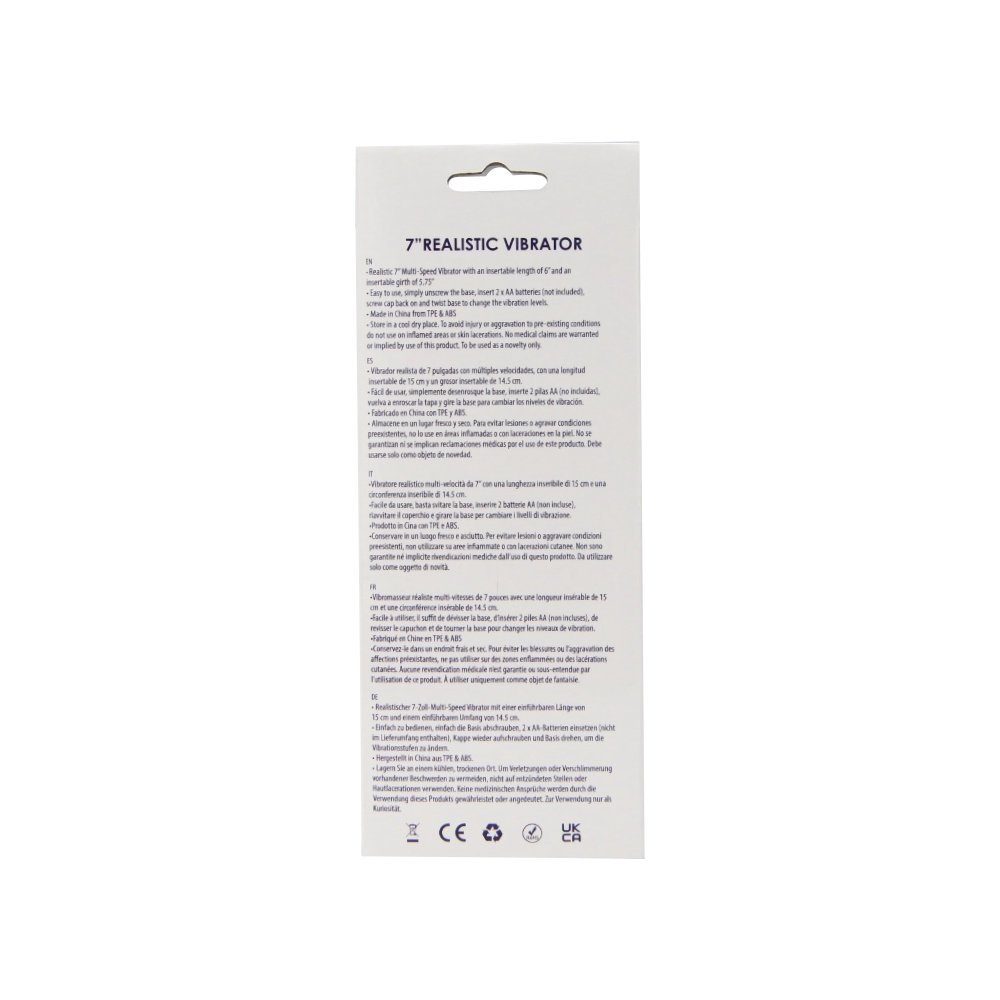 Loving Joy 7 inch Realistic Vibrator Vanilla - Image 9