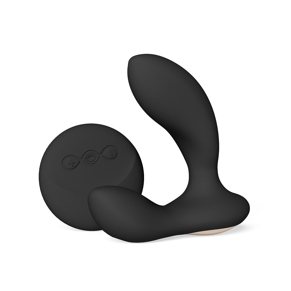 LELO Hugo 2 black remote controlled prostate massager with curved design and wireless control