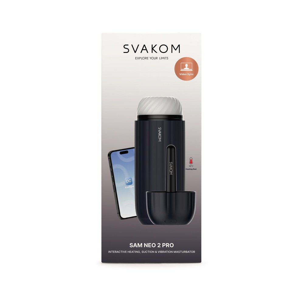 Svakom Sam Neo 2 Pro Interactive Heating Sucking and Vibrating Masturbator - Image 12