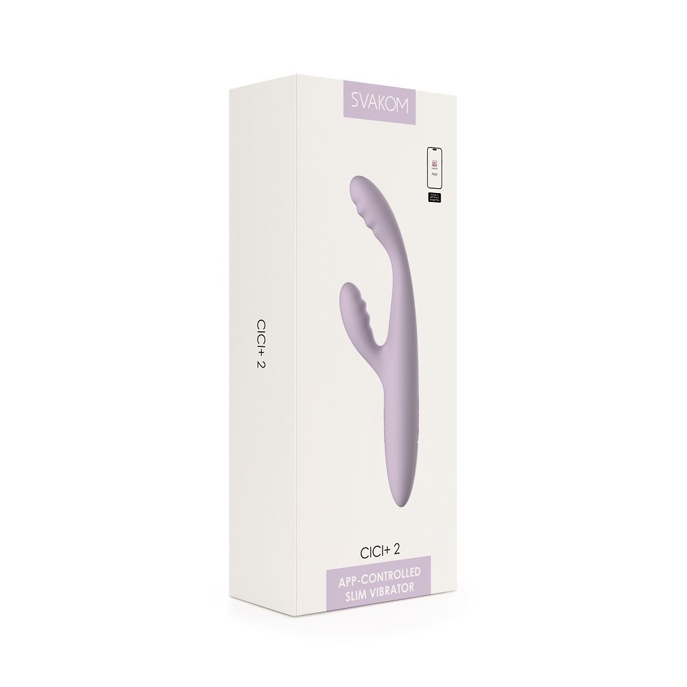 Svakom Cici+ 2 App Controlled Slim Rabbit Vibrator - Image 8