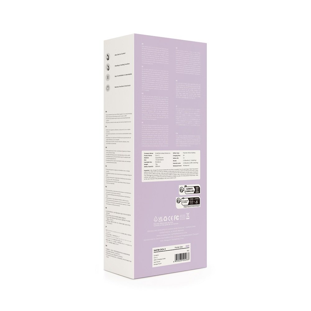 Svakom Cici+ 2 App Controlled Slim Rabbit Vibrator - Image 9