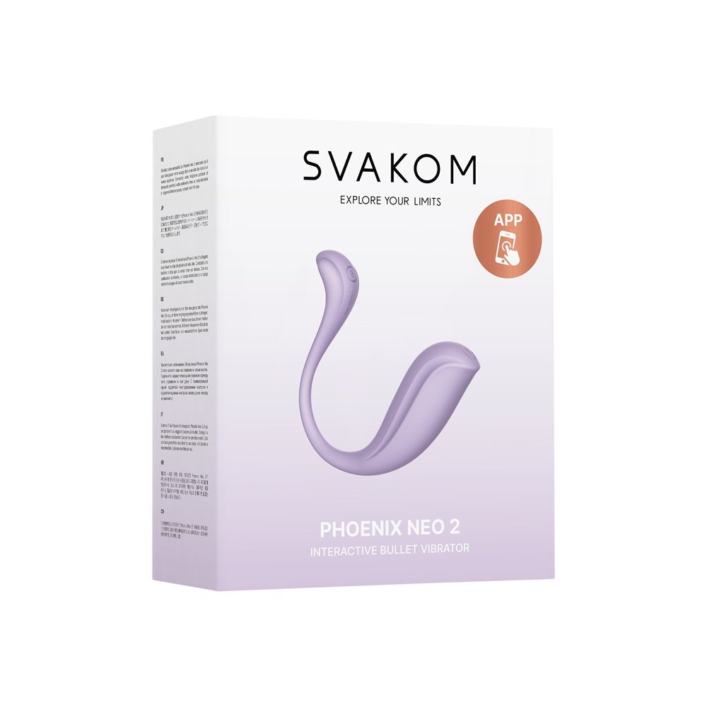 Svakom Phoenix Neo 2 Interactive App Controlled Vibrator Lilac - Image 8