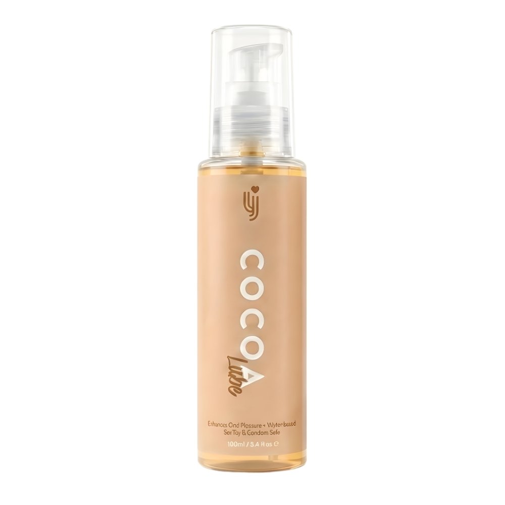 Loving Joy Lubricants Cocoa Lube chocolate flavoured water-based lubricant in 100ml pump bottle