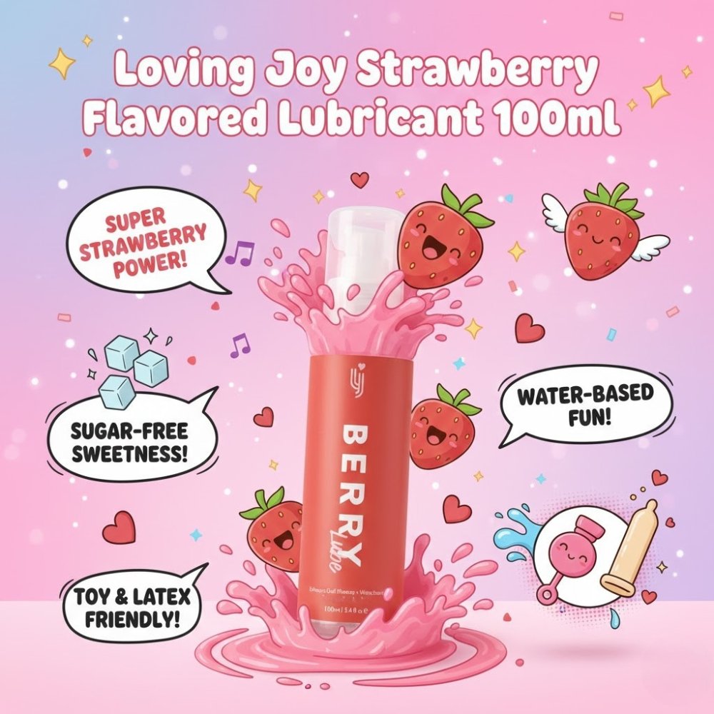 Loving Joy Strawberry Flavoured Lubricant 100ml - Image 3