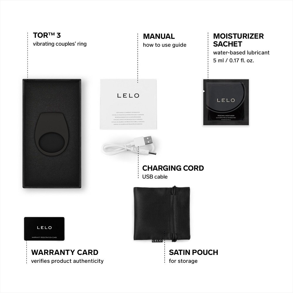LELO Tor 3 App Controlled Cock Ring Black - Image 4