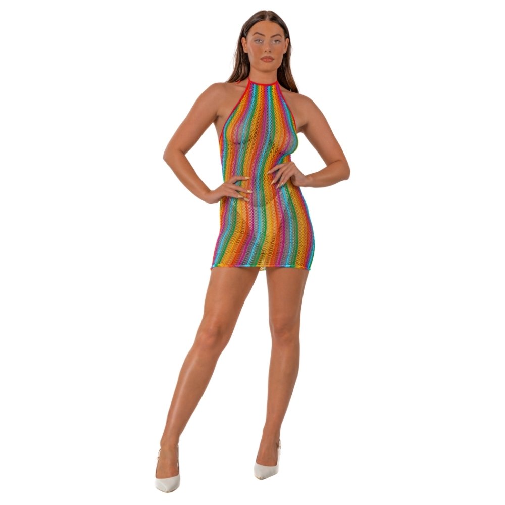 Lace by LJ Rainbow Halter Neck Dress - Image 2