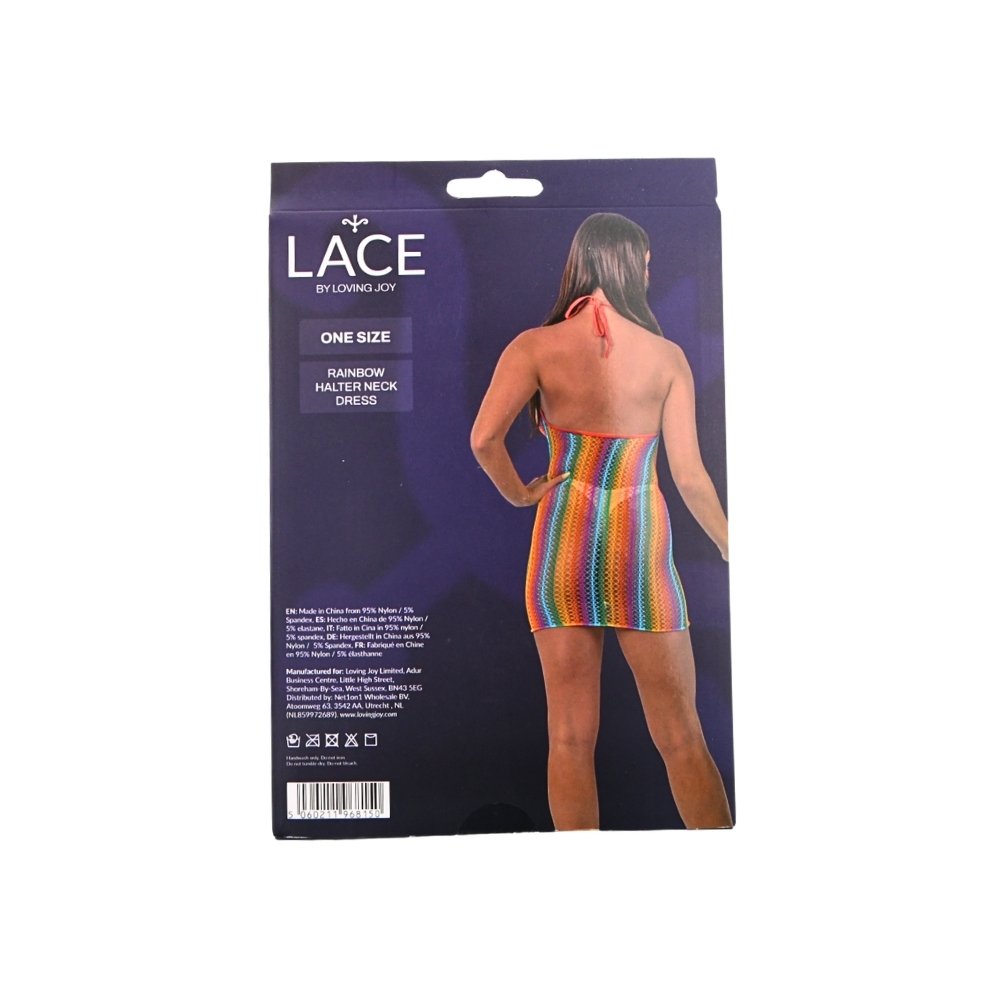 Lace by LJ Rainbow Halter Neck Dress - Image 6