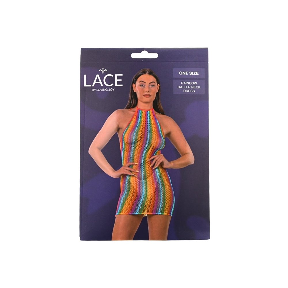 Lace by LJ Rainbow Halter Neck Dress - Image 5
